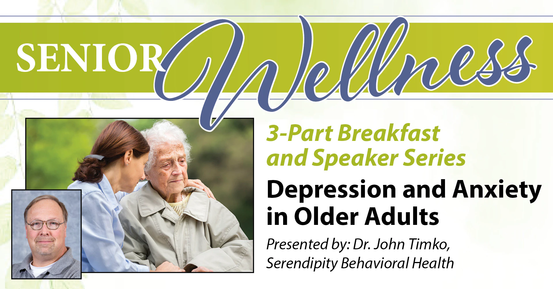 Senior Wellness seminar on depression and anxiety